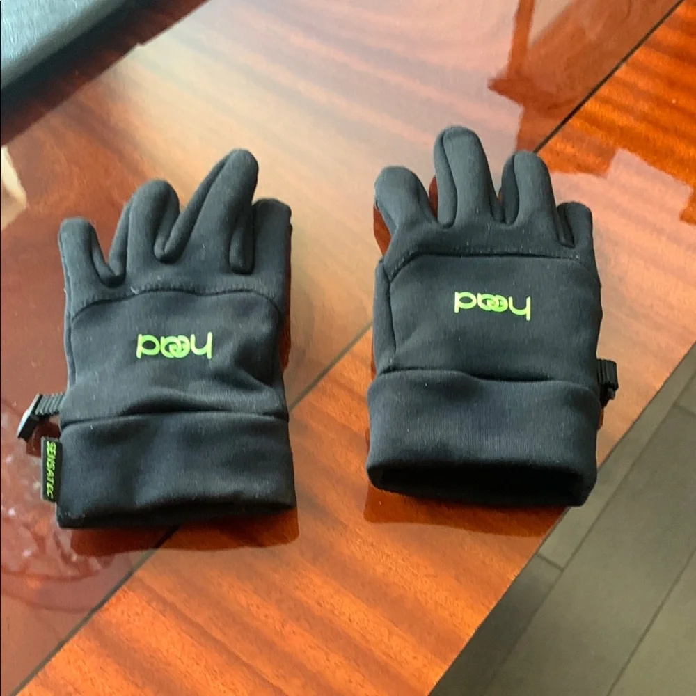 Head Black Kids Mittens